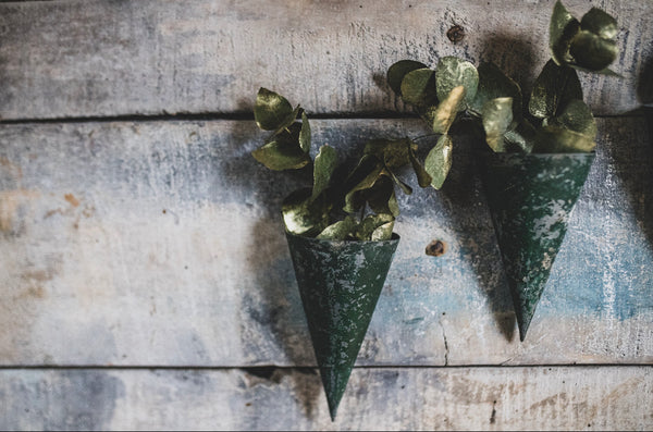 French Vintage Florist Cones