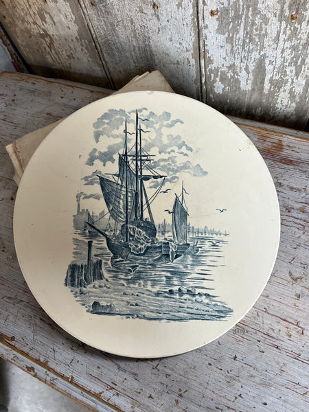 Antique French Boat Cheese Board