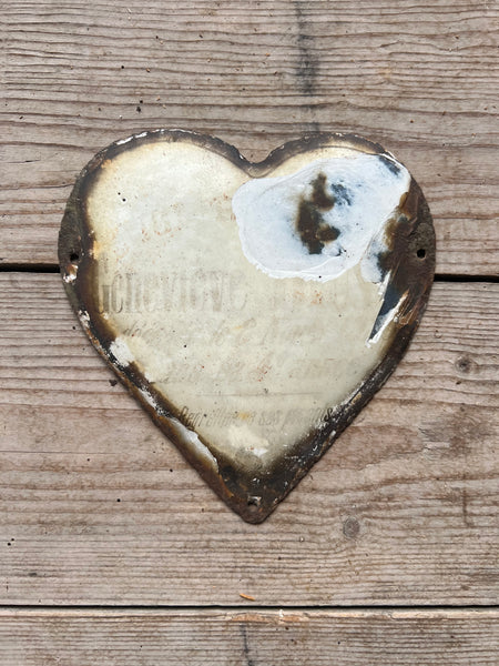 Vintage French Rustic Memorial Heart