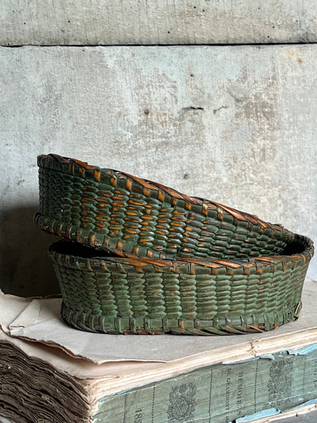 Sweet French Painted Vintage Baskets