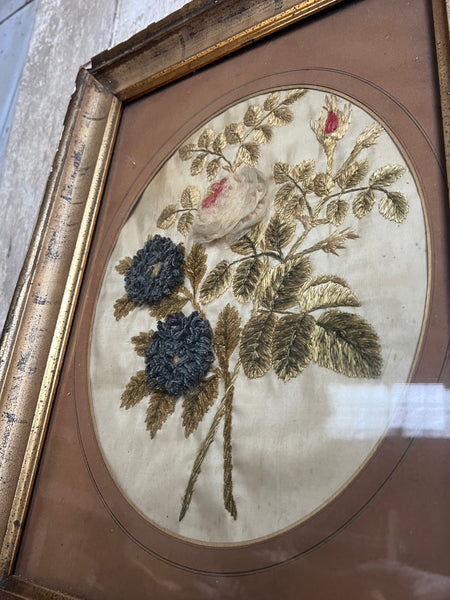 Antique Framed Embroidery