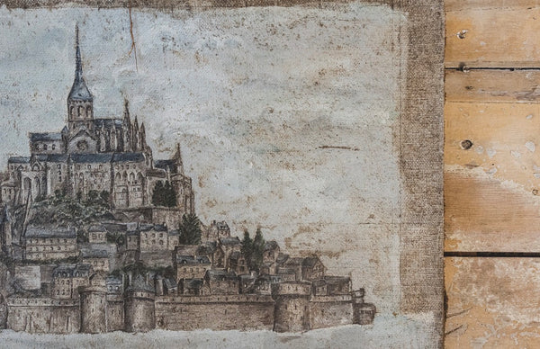 Huge Mont Saint Michel Painting