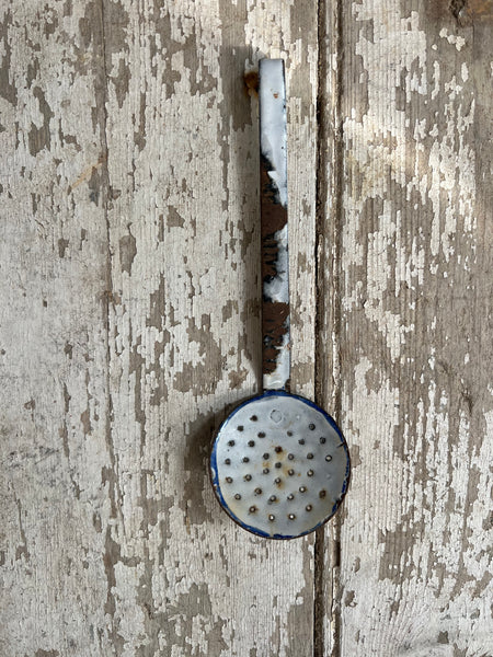 Small Vintage Enamel Strainer