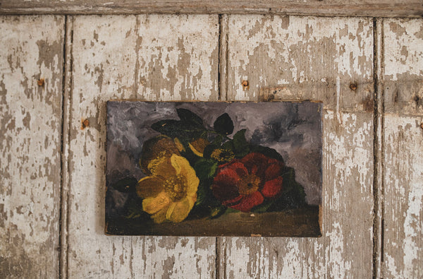 French Floral Oil on Canvas