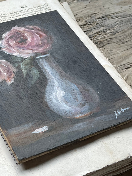 Beautiful French Floral Oil Painting