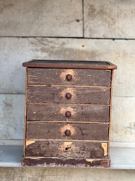 Antique Cotton Reel Drawers