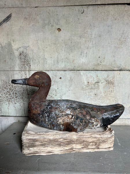 Vintage French Decoy Duck