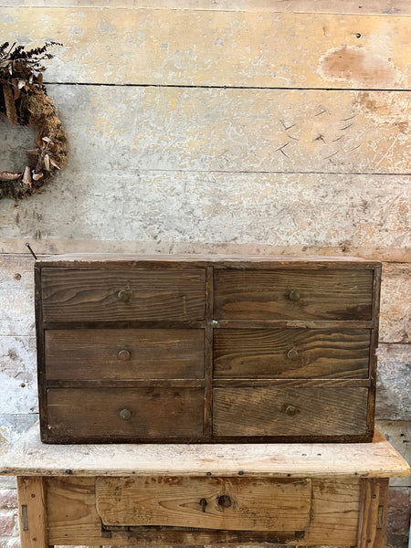 Vintage French Bank of Drawers