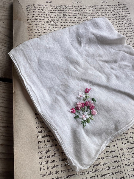 Sweet Vintage Embroidered Hanky