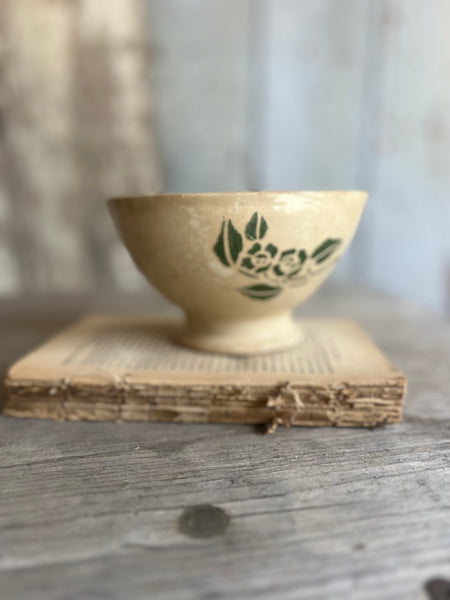 Large Buttery Stencilled Rustic Cafe Au Lait