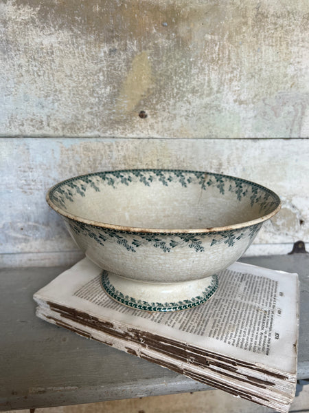 Large Vintage French Transferware Bowl