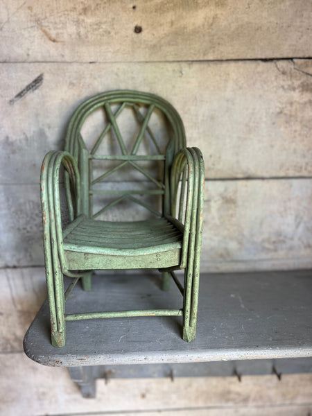Vintage Small Green Chair
