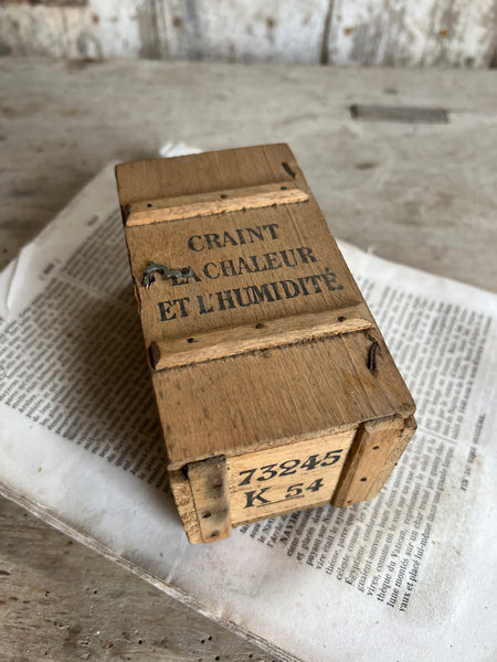 Medium Vintage Chocolat Menier Crate Box