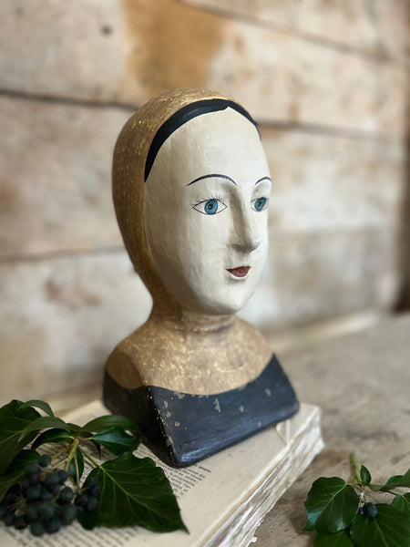 Vintage French Marotte Milliners Head