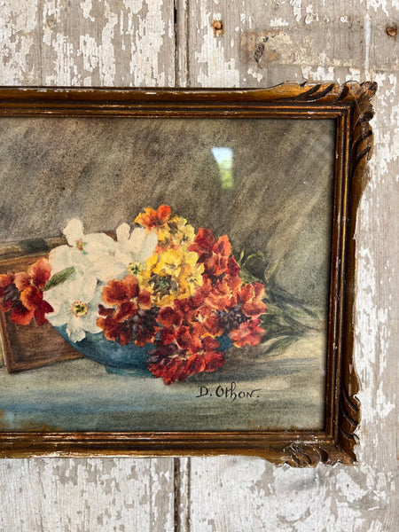 Beautiful Shabby Chic Framed Floral