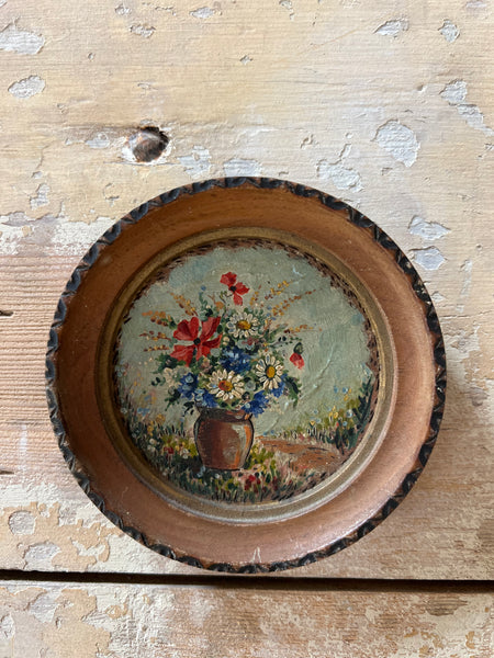 Beautiful Framed French Floral Oil