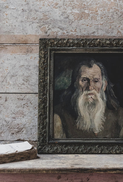 Framed Antique French Portrait