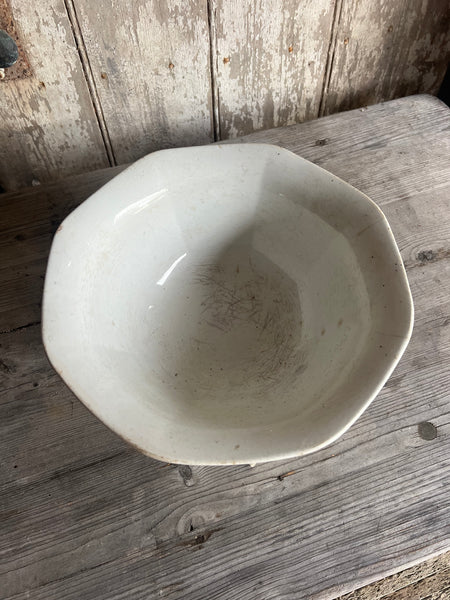 Large Beautifully Crazed French Bowl
