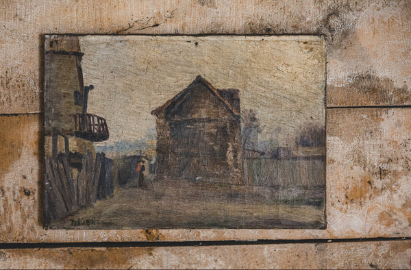 French Farm Oil Painting on Canvas