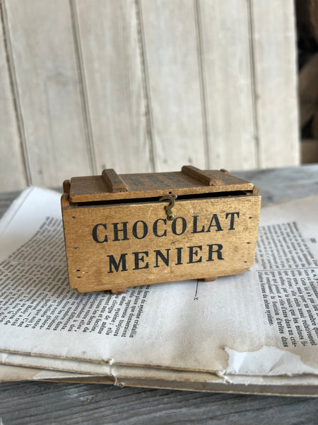 Mini Vintage Chocolat Menier Crate Box