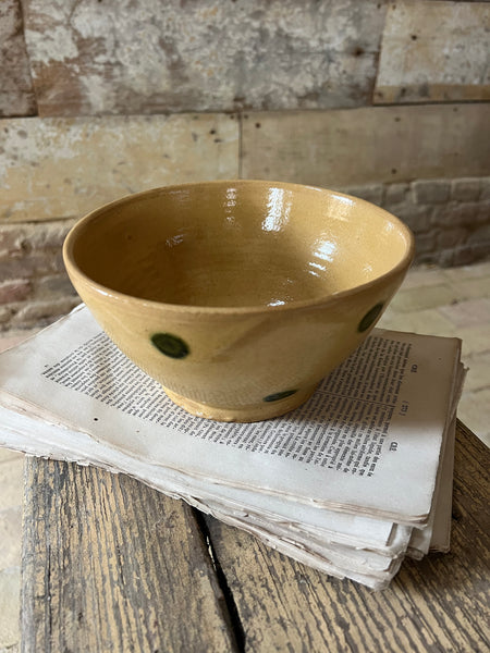 Antique Provençal Spotty Bowl