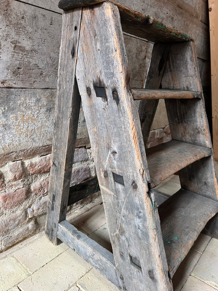 Large Vintage Rustic French Steps