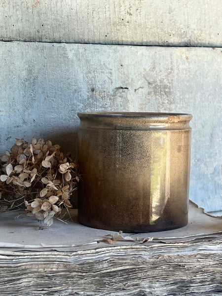 Chunky Buttery Antique Confiture Pot