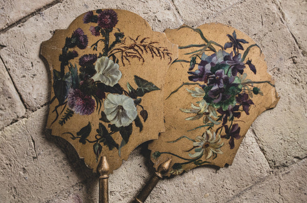 Hand Painted Antique French Fans