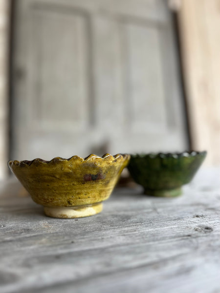 Glazed Vintage Pottery Bowls