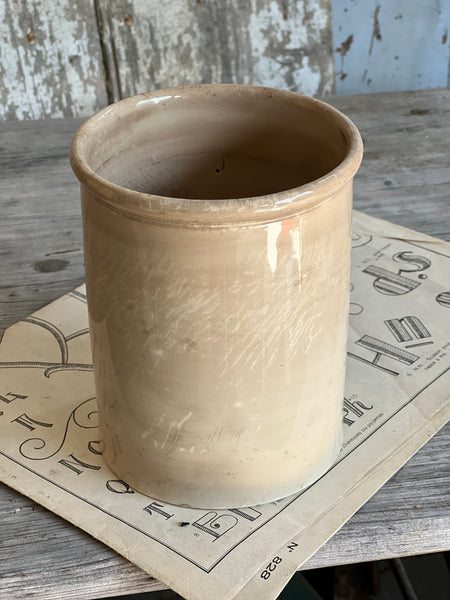 Large Buttery Creil Et Montereau Antique Confiture Pot