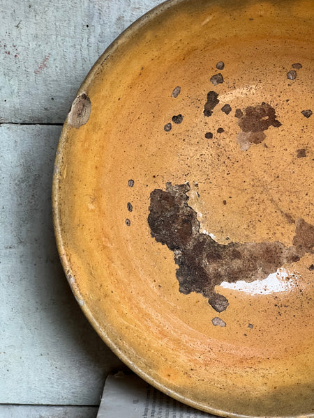 Antique Medium Earthenware Bowl from Provence