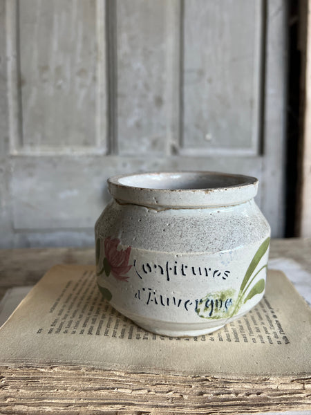 French Vintage Confitures Pot