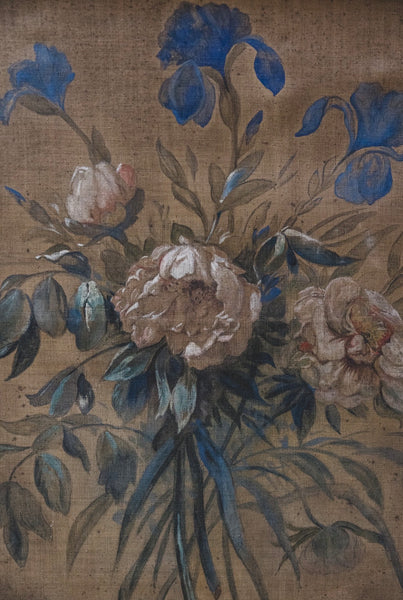 Large Antique Floral on Fabric