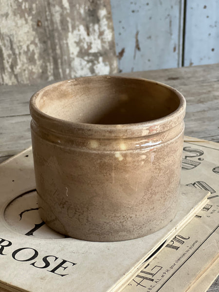 Chunky Buttery Antique Confiture Pot