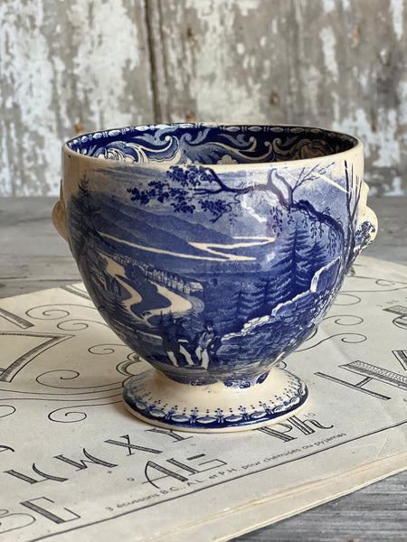 Antique Transferware Chalice