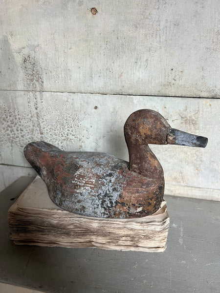 Vintage French Decoy Duck