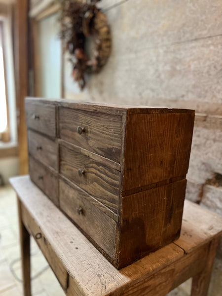 Vintage French Bank of Drawers