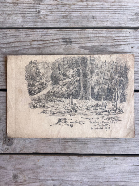 War Memorial Art, Trench Sketch 1914