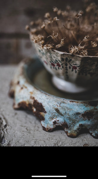 Beautifully Crazed Rustic Cafe Au Lait