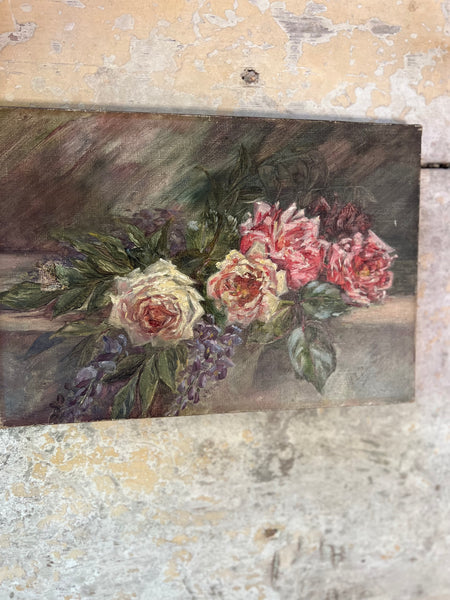 Beautiful Floral Oil on Canvas