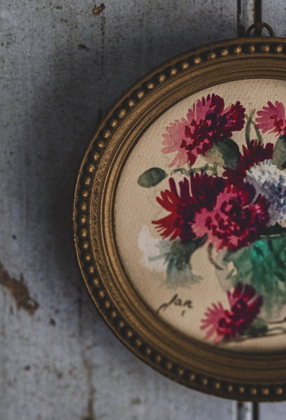 Small Framed Floral Painting
