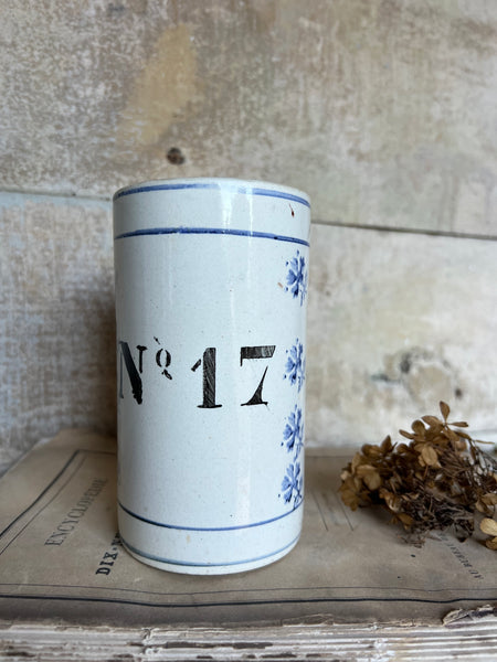 Antique Numbered Spongware Mug