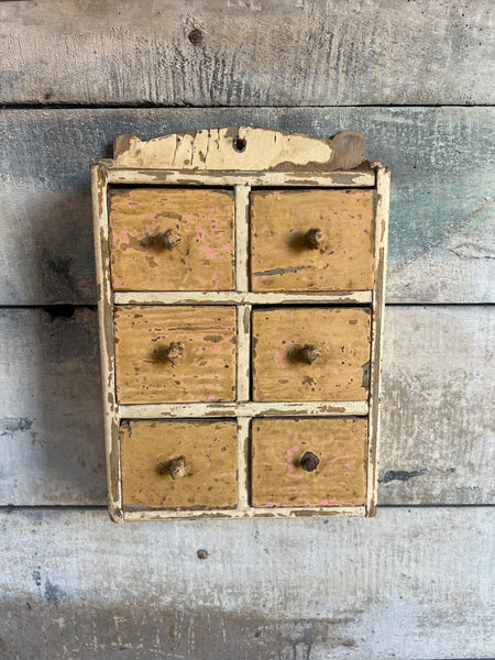Vintage French Chippy Paint Drawers