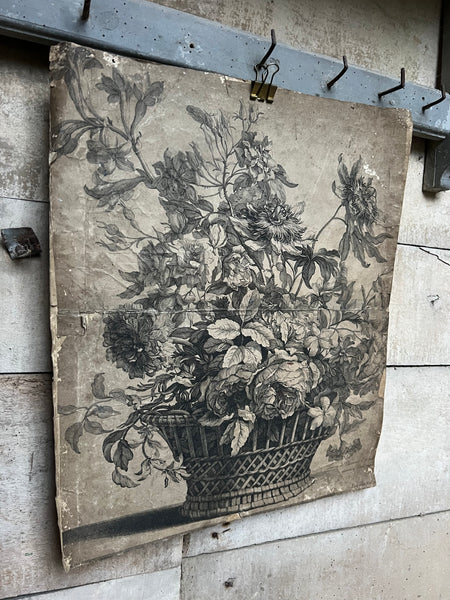 Beautiful Rustic Floral Plate