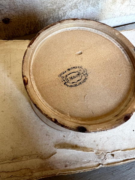 French Creil Et Montereau Buttery Antique Pot
