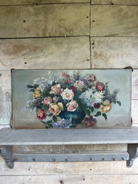 Vintage Large Oil on canvas