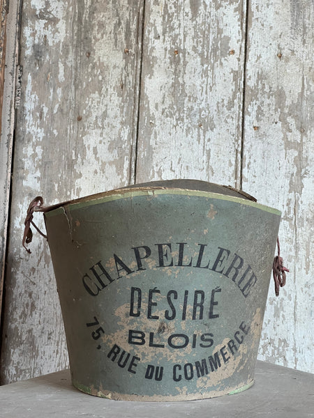 French Vintage Branded Hat Box