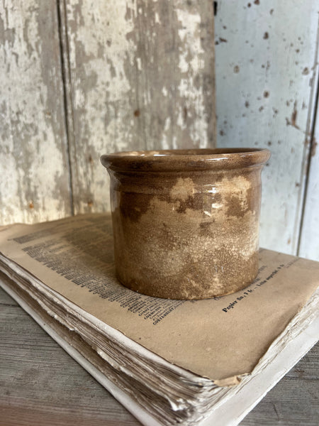 Chunky Buttery Antique Confiture Pot