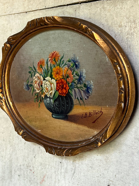 Sweet Framed Floral Oil