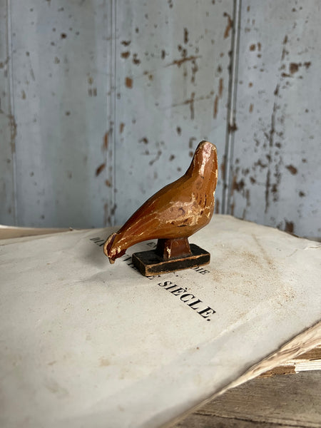 Sweet Antique Carved Chicken